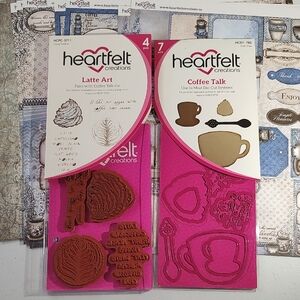 Latte Art & Coffee Talk Die Sets By Heartfelt Creations 10 Sheets Paper To Match